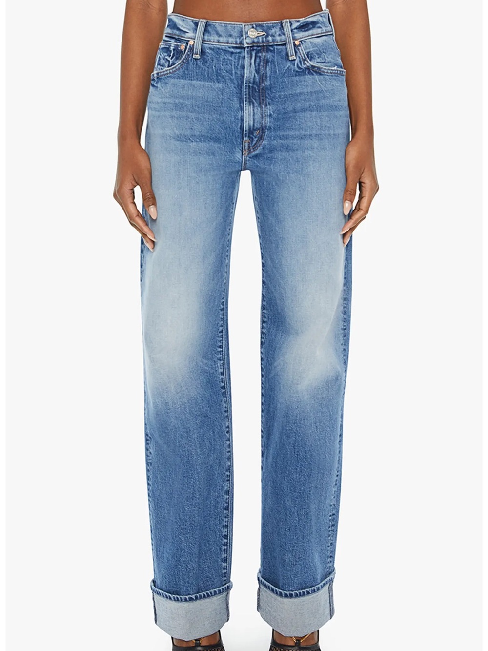 MOTHER Straight Leg Jean - The Dodger Skimp Cuff in Music is the Medium